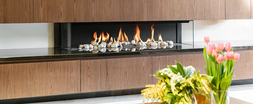 Double-height Fireplace Design Refurbishment in Pittsburg, California